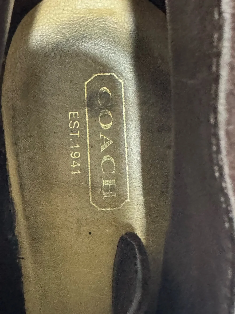Coach Women's Suede Wedge Ankle Booties - Dark Brown lace up